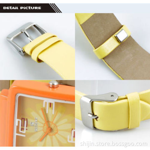 Lovely children's watch, leather and plastic